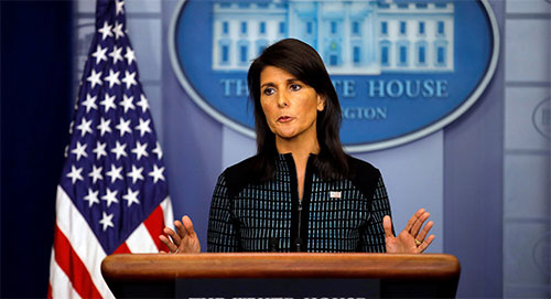 Nikky Haley EEUU condiciona las relaciones con Rusia